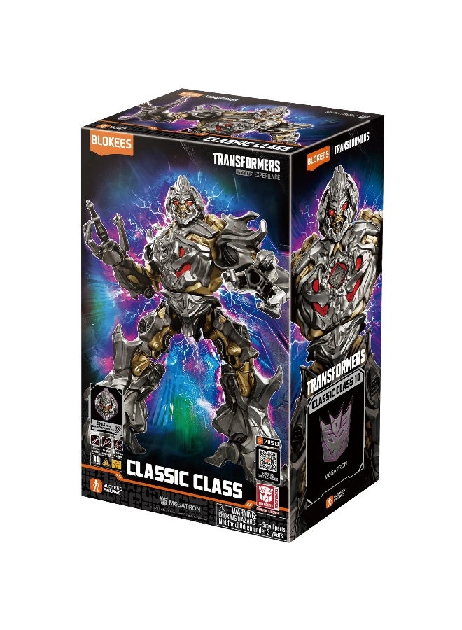 BLOKEES Transformers Classic Class 10 Megatron Model Kit | Buildable Action Figure Toy with Glowing Eyes & Posable Joints | STEM Construction Collectible Gift for Kids & Adults - Image 1