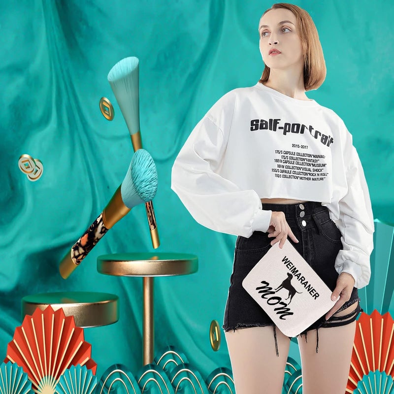 LEVLO Weimaraner Mom Makeup Bag - Image 5