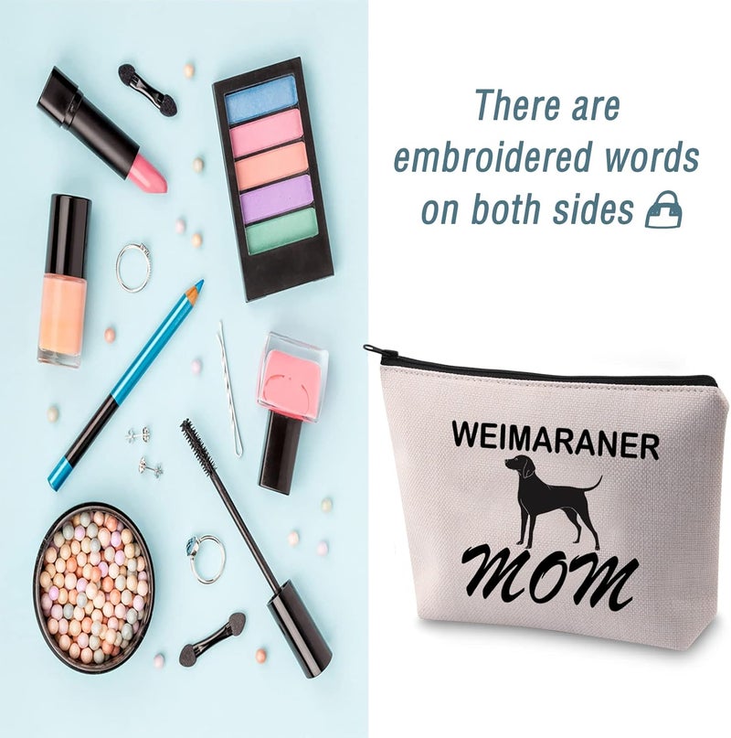 LEVLO Weimaraner Mom Makeup Bag - Image 3