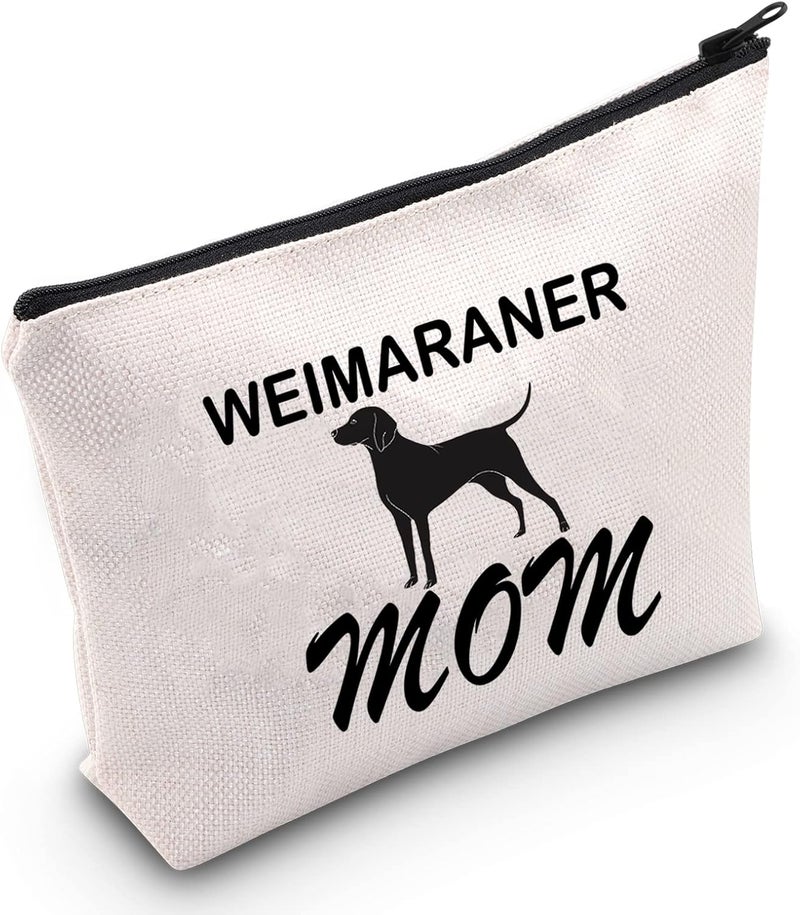 LEVLO Weimaraner Mom Makeup Bag - Image 1