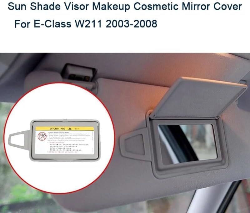 QASULER Gray Car Sun Visor Shade for Mercedes-Benz E-Class - Image 5
