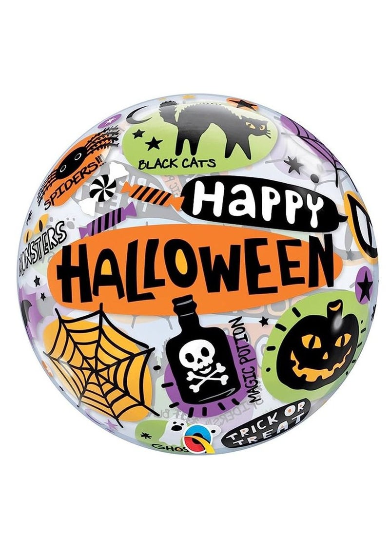 Qualatex Halloween Messages and Icons Bubble Balloon 