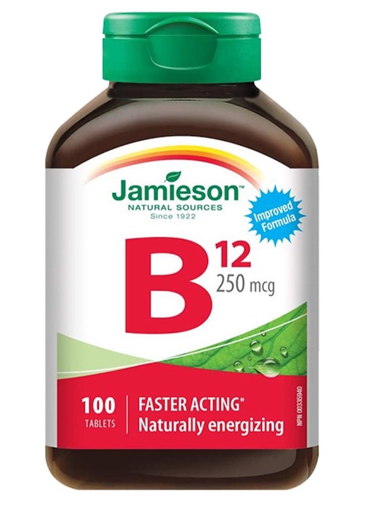 Jamieson Jamieson Vitamin B12 Methylcobalamin 250 mcg 100 Tablets 