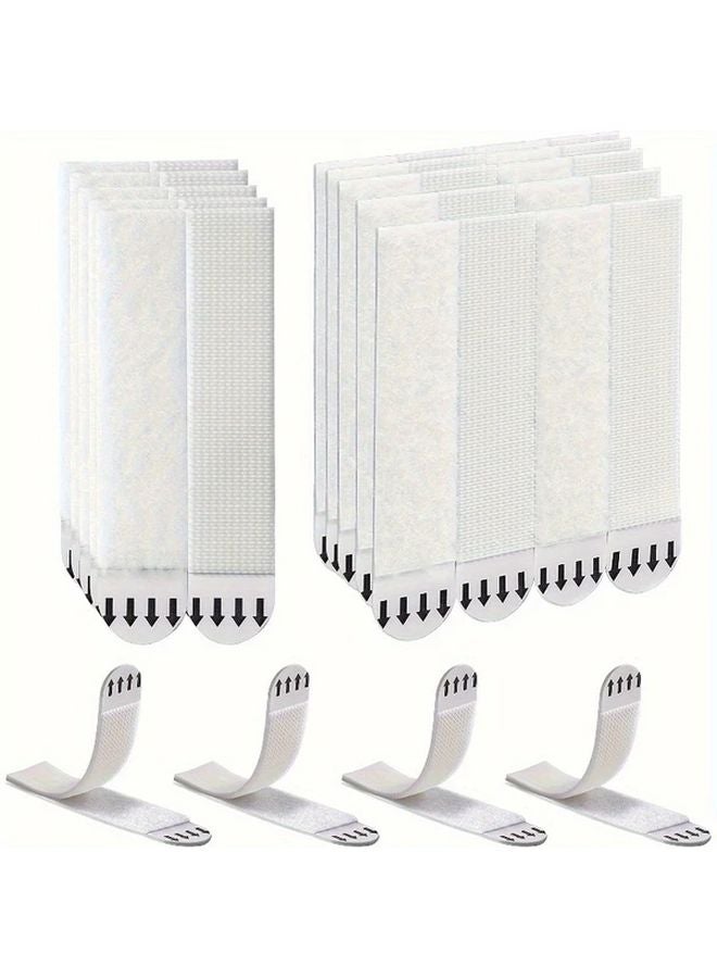 Set of 24 Damage Free Wall Hooks 12 Pairs Easy Installation Modern Style Multifunctional - Image 2