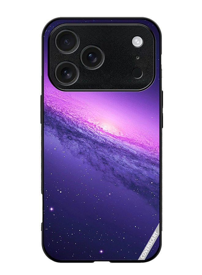 COVERSCART Protective Case Cover For Apple iPhone 17 Pro Max Abstract Crossed Lines Galaxy Seamless Design Multicolour