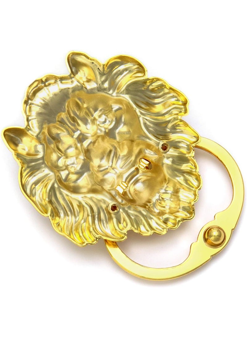 إم مياويان مقابض أبواب على شكل رأس أسد، حلقات أبواب برونزية عتيقة على شكل رأس أسد، إكسسوارات أثاث - تصميم كلاسيكي عتيق - Image 5