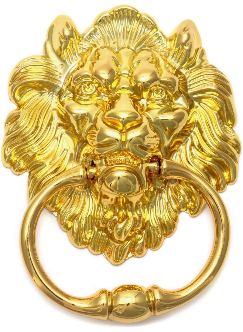 إم مياويان مقابض أبواب على شكل رأس أسد، حلقات أبواب برونزية عتيقة على شكل رأس أسد، إكسسوارات أثاث - تصميم كلاسيكي عتيق - Image 2