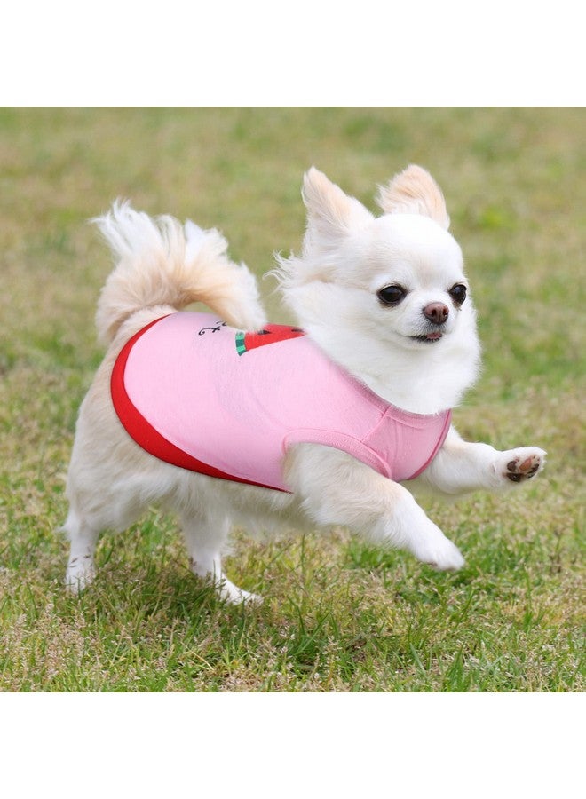 Reginary 8 Pieces Pet Shirts Printed Puppy Soft Dog Shirt Pullover Cute Dog Sweatshirts Valentine‘s Day Puppy Girl Clothes Outfits Small Pet Cats(Cute Pattern,Size S) - Image 4