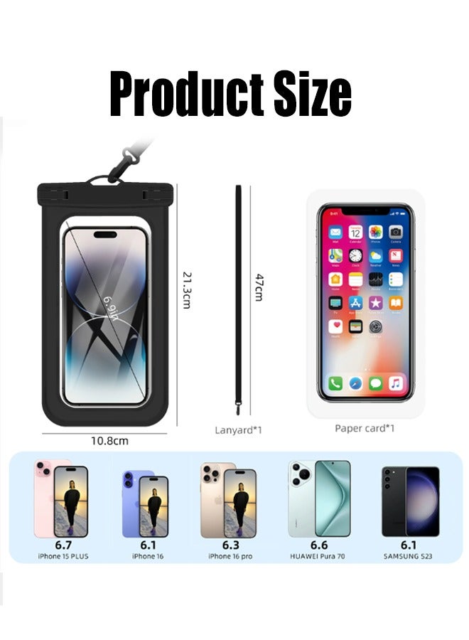 YALONG 6 in 1 Anti-Fog Pro Swimming Goggles -Goggle Set with Silicone Swim Cap, Anti-Fog UV Protection, Clear Vision, 180° Panoramic，Durable PC Material - Waterproof Swimming Accessories Kit with ,Waterproof Phone Case, Carry Case, Nose Clip, & Earplugs, Age 14+ - Image 3