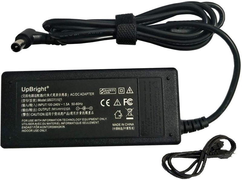 UpBright 24V AC/DC Adapter Compatible with Samsung HW-H7500 HW-H7501 HWH-7500 HWH-7501 HWH7500 HWH7501 HW-H7500/ZA HW-H7501/ZA HW-H7500/EN HW-H7500/ZF 2.5A SoundBar Speaker System Power Supply Charger - Image 1