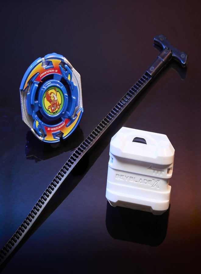 BeyBlade بي بليد إكس إكس-أوفر مشروع درانزر سبيرال 3-80T مجموعة بداية مع طوب تكارا تومي نوع التوازن وإطلاق، ألعاب طوب القتال، للأعمار 8+ - Image 2