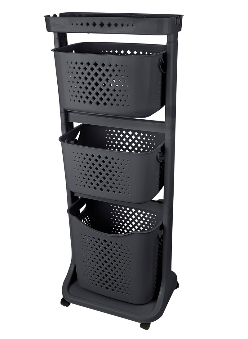 تيتيز طقم سلال تنظيم حمام 3 طبقات