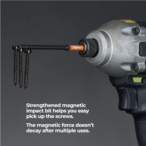 Toolant Impact Allen Wrench Drill Bit Set 20pcs (Metric & SAE), 1/4" Hex-Shank S2 Steel Hex Bits, CNC Machined Tips with Magnetism, 4" Long with Storage Box - Image 5