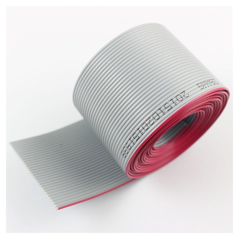 Grey Flat Ribbon Cable 1Meter 1.27mm Pitch 10/12/14/16/18/20/26/30/34/40/50/60/64 Pin Wire Grey Flat Ribbon Cable 28 AWG for 2.54mm IDC FC Connector(30P) - Image 4
