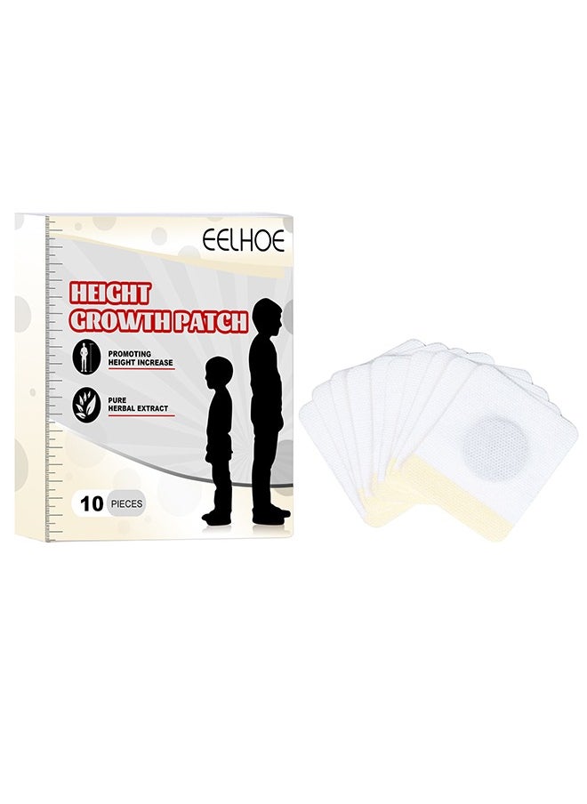 EELHOE 10Pcs Height Growth Patch Plant Height Gnhancing foot Patch, Plantar Acupoints Stimulate Healthy Height Growth Care  - Image 1