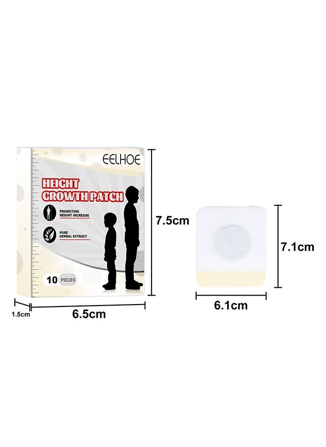 EELHOE 10Pcs Height Growth Patch Plant Height Gnhancing foot Patch, Plantar Acupoints Stimulate Healthy Height Growth Care  - Image 2