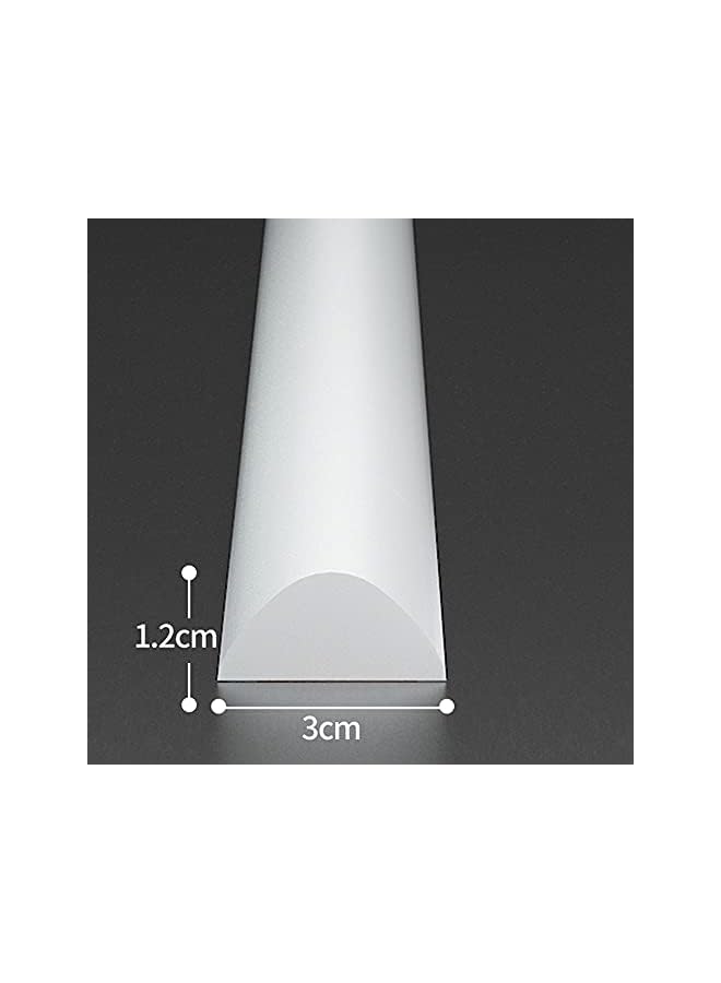 The Bros شريط احتباس الماء السيليكوني، عتبة دش قابلة للطي، حاجز دش مانع للماء، شرائط مانعة للماء قابلة للانحناء، إعادة استخدام كاكي، 100 سم - Image 4