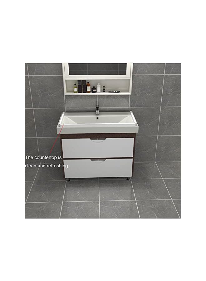 The Bros شريط احتباس الماء السيليكوني، عتبة دش قابلة للطي، حاجز دش مانع للماء، شرائط مانعة للماء قابلة للانحناء، إعادة استخدام كاكي، 100 سم - Image 2