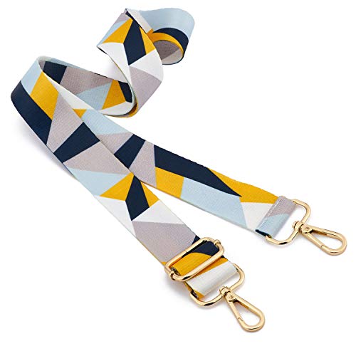 ZOOEASS Wide Shoulder Strap Adjustable Replacement Belt Guitar Style Crossbody Bag Handbag Strap Multicolor Canvas Straps(Wide:1.4in) (Color21) - Image 2