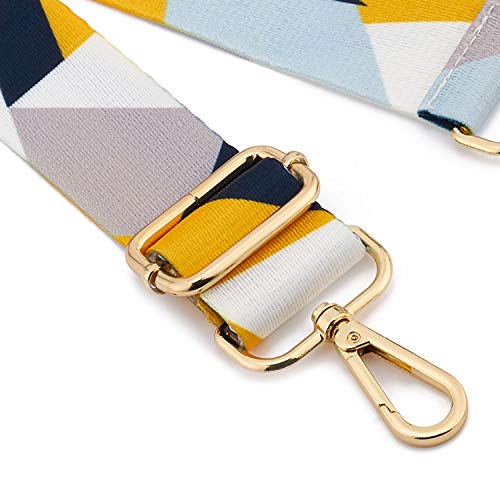 ZOOEASS Wide Shoulder Strap Adjustable Replacement Belt Guitar Style Crossbody Bag Handbag Strap Multicolor Canvas Straps(Wide:1.4in) (Color21) - Image 3