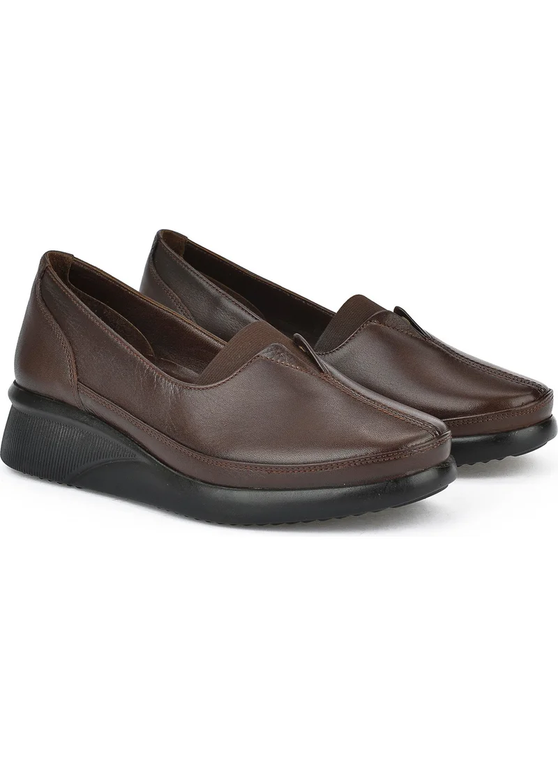 Ziya , Women's Genuine Leather Shoes 13355Z2352 Brown