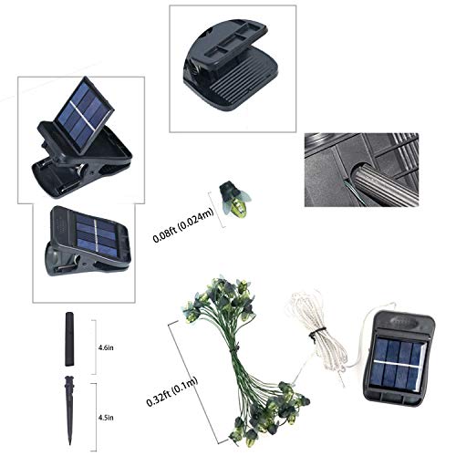 ANGMLN 2 Pack Solar Firefly Lights, 30 LED Solar Fireflies Lightning Bugs Fairy String Lights Outdoor Solar Powered String Lights Waterproof for Garden Patio Home Wedding Party Spring Christmas Decor - Image 3