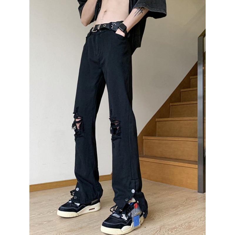 Unisex Classic Denim Jeans Loose Fit Daily Outdoor Wear - Image 2