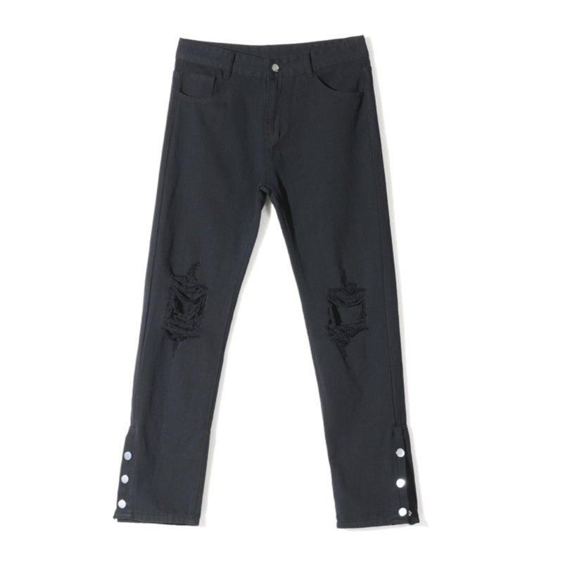 Unisex Classic Denim Jeans Loose Fit Daily Outdoor Wear - Image 5