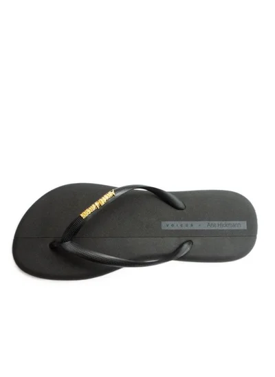 Voices Boat Women'S Flip Flops With Matching Brand Design Strap - Black