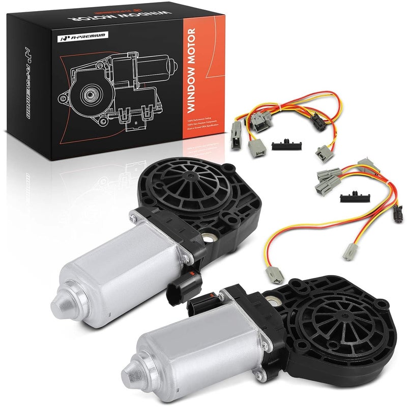 A-Premium Left and Right Power Window Lift Motor Set for Ford Mustang 1994-2004 - Image 1