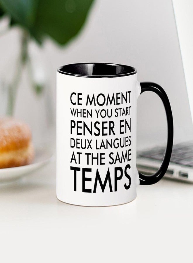 cafe press CafePress Thinking In French And English Mugs 11 oz (325 ml) Ceramic Coffee Mug - Image 4