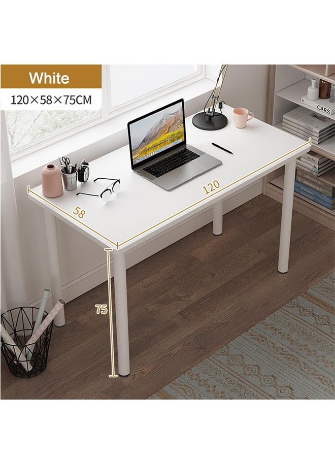 Beauenty - Computer Desk 120cm Home Office Desk Workstation with Extra Strong Legs and 2.5cm Thicker Tabletop, Computer Laptop Table Study Writing Desk Easy Assembly, for Home Office Bedroom Room - Image 1