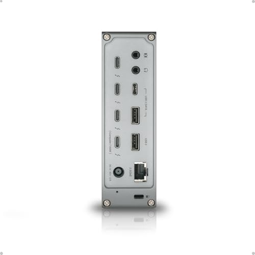CalDigit TS5 Thunderbolt 5 Dock 15 Port 140W Charging 80Gbs TBT 5 x 4 USBC 10Gb x 3 USBA x2 25Gb Ethernet Dual 8K60Hz Displays SD microSD UHSII 1m Braided Cable Space Gray 240W PSU - Image 3