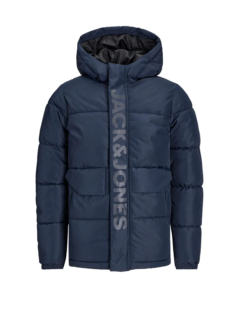 جاك وجونز جونيور Kids Logo Puffer Down Jacket