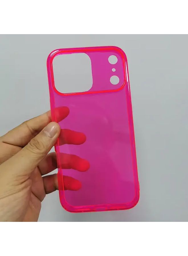 Orange Transparent Soft TPU Case For iPhone 15 Pro Max Shockproof - Image 3