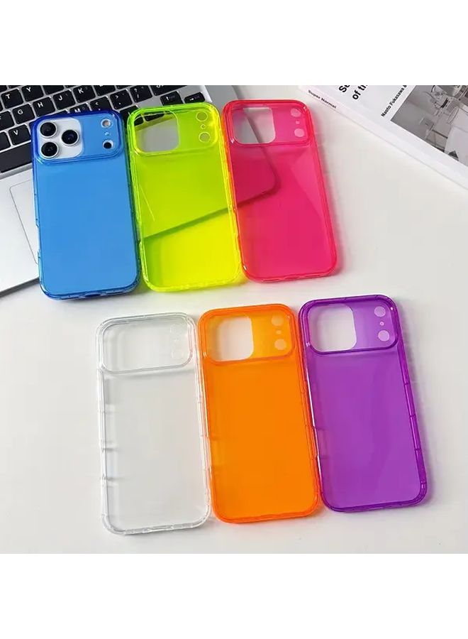 Orange Transparent Soft TPU Case For iPhone 15 Pro Max Shockproof - Image 5