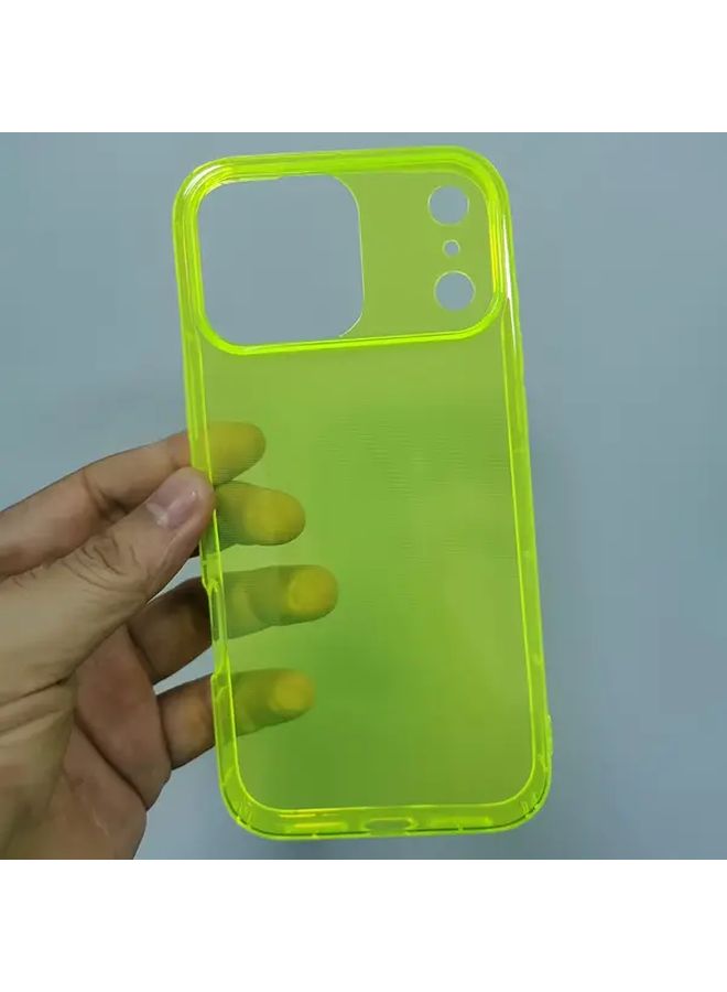 Orange Transparent Soft TPU Case For iPhone 15 Pro Max Shockproof - Image 2