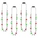 EOBOH 12pcs Christmas Necklace Light up Christmas Bulb Necklaces Bulk Colorful Glow Xmas Bulb Necklaces Accessories 3 Modes Party Favors for Ugly Sweater Xmas New Year Party Supplies Accessories - Image 2