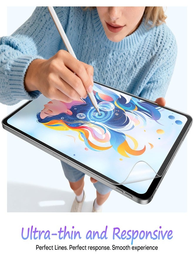 Omoton PAPERSENSE 2 Pack Paper Screen Protector, iPad Mini 7 A17 Pro Mini 6 6th (2024/2021, 8.3 inches), Matte PET Film with Dustless Tray, Drawing Like Paper, Ultra Sensitive, Apple Pencil & Case Support - Image 3