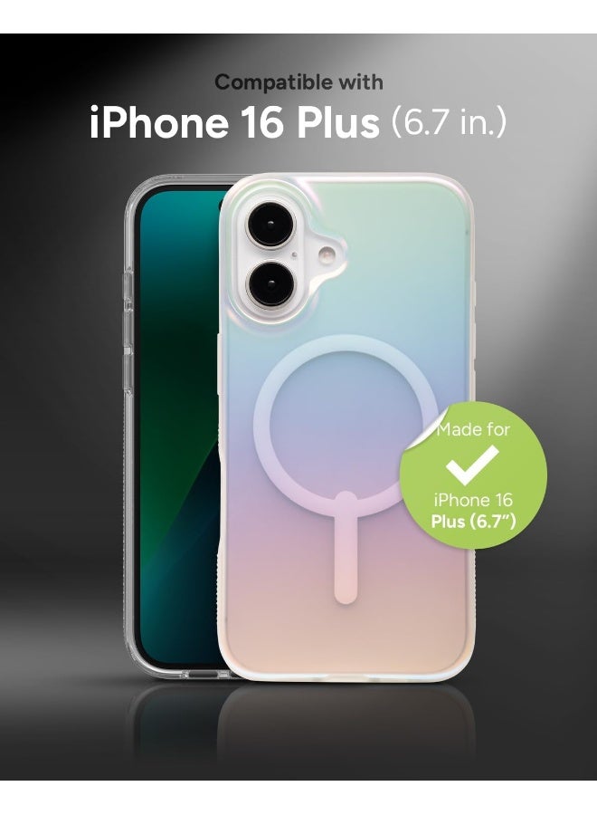 ZAGG Milan Snap Graphene-Reinforced Case, MagSafe Compatible, Anti-Yellowing, Slim Design, Secure Grip, Fashion-Forward, Shockproof Phone Back Cover (Iridescent, 16 Plus) Iridescent - Image 2