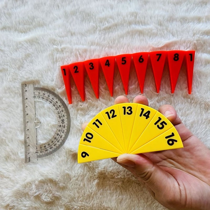 Circle Area Formula Demonstrator With 16 Division And Protractor - Image 3