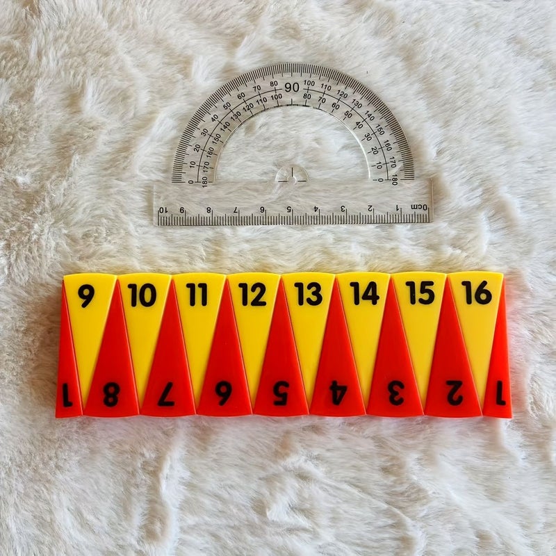 Circle Area Formula Demonstrator With 16 Division And Protractor - Image 1