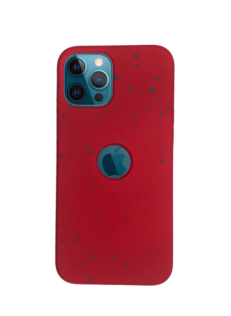 iPhone 12 Pro Max New Dotted Design Glow Feel PKK Silicone Case for iPhone 12 Pro Max Red