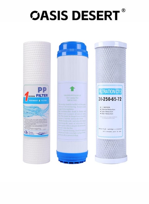 Universal Household Three-stage Set Of Water Purifier Filter core 10-inch PP Cotton Activated Carbon Complete Set Of Filter Core