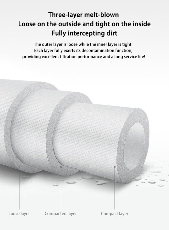OASIS DESERT Universal Household Three-stage Set Of Water Purifier Filter core 10-inch PP Cotton Activated Carbon Complete Set Of Filter Core - Image 3