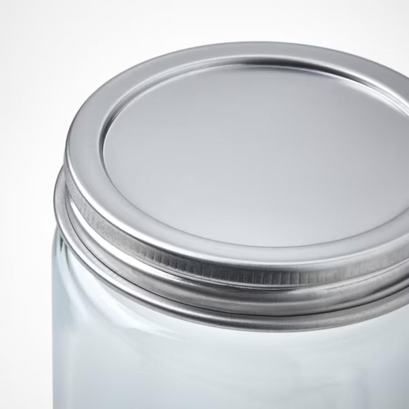 Graidient span ikeaCITRONHAJ Spice jar clear glassstainless steel 35 cl 12 oz - Image 2