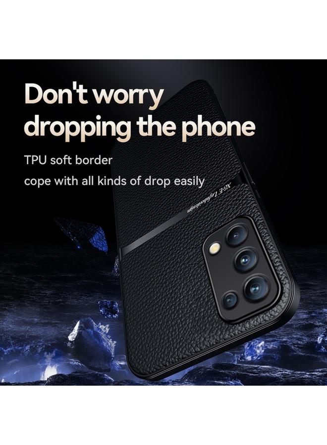 S-TOP Case For OPPO Reno5 Pro Litchi Leather Magnetic Full Coverage Shockproof Phone Case - Image 4