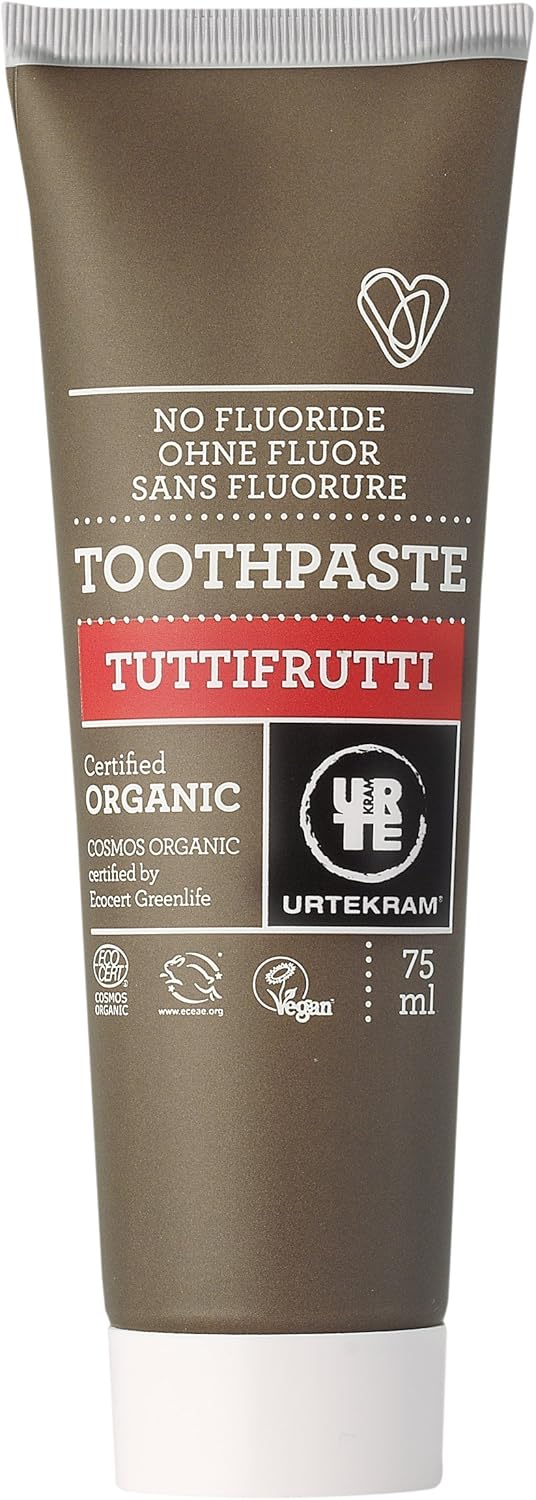 Pack Of 12 Organic Childrens Tutti Fruitti Toothpaste URTEKRAM