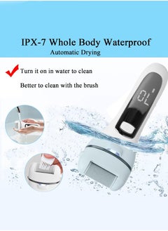 Bukela Callus Remover for Feet, 13-in-1 Professional Pedicure Tools Foot Care Kit, Foot Scrubber Electric Feet File Pedi for Hard Cracked Dry Dead Skin, 3 Rollers, 2 Speed, Battery Display  - Image 3