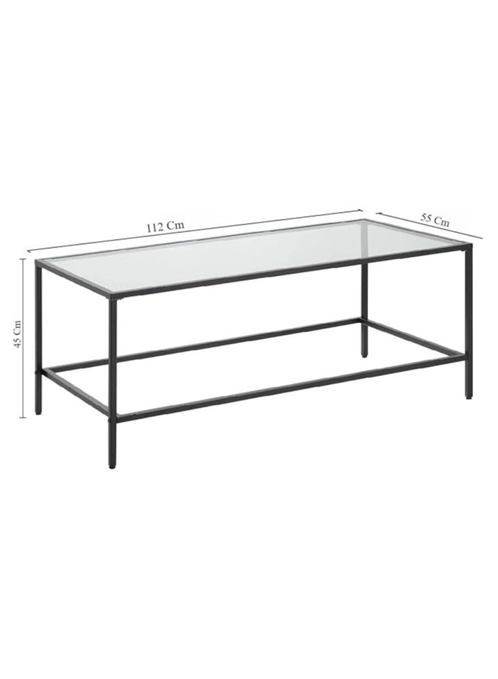 YINZUO Coffee and Console Table Glass and Metal Table Set – Console, Coffee, and Side Tables for Modern Living Spaces, Available Individually and Set - Image 2